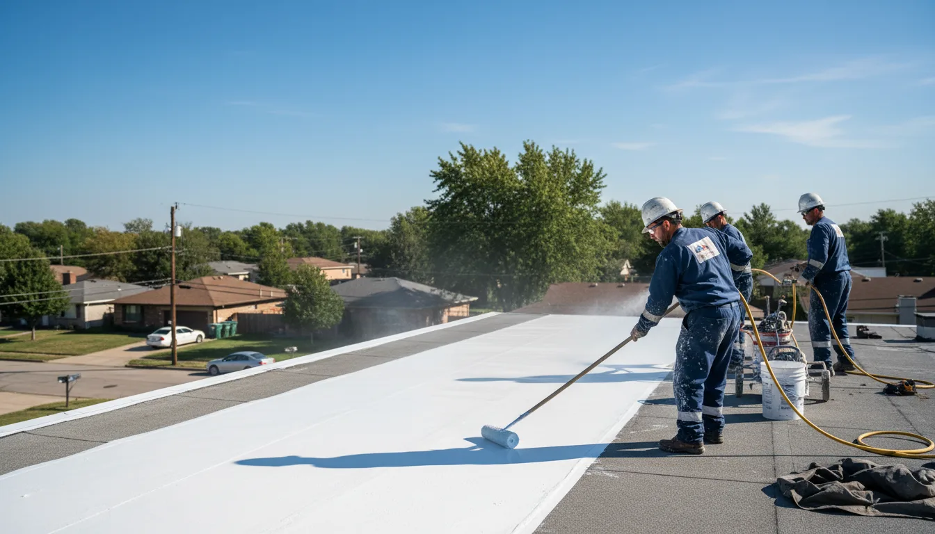 Commercial roof coating in Dallas, SD near me